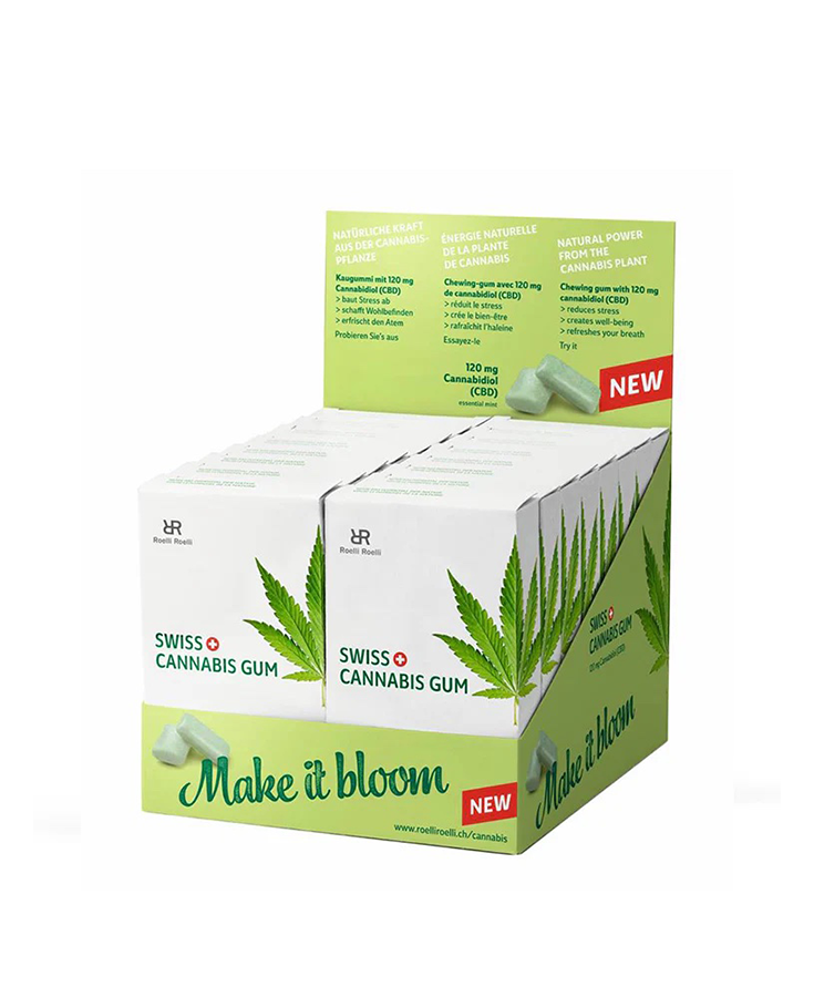 Swiss Cannabis Gum Display